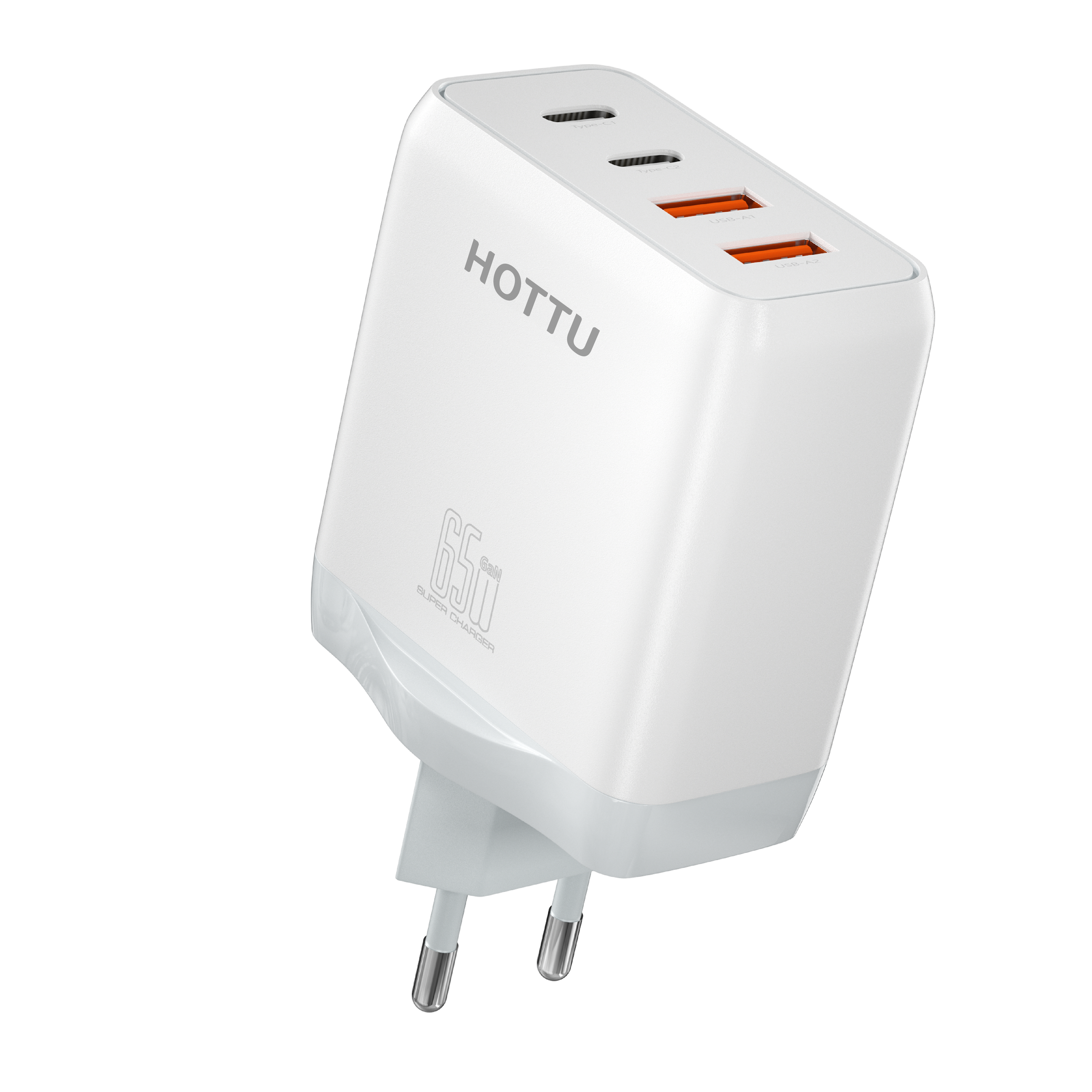 HOTTU FC65 - 65W Charger | 2 x USB | 2 x TYPE C