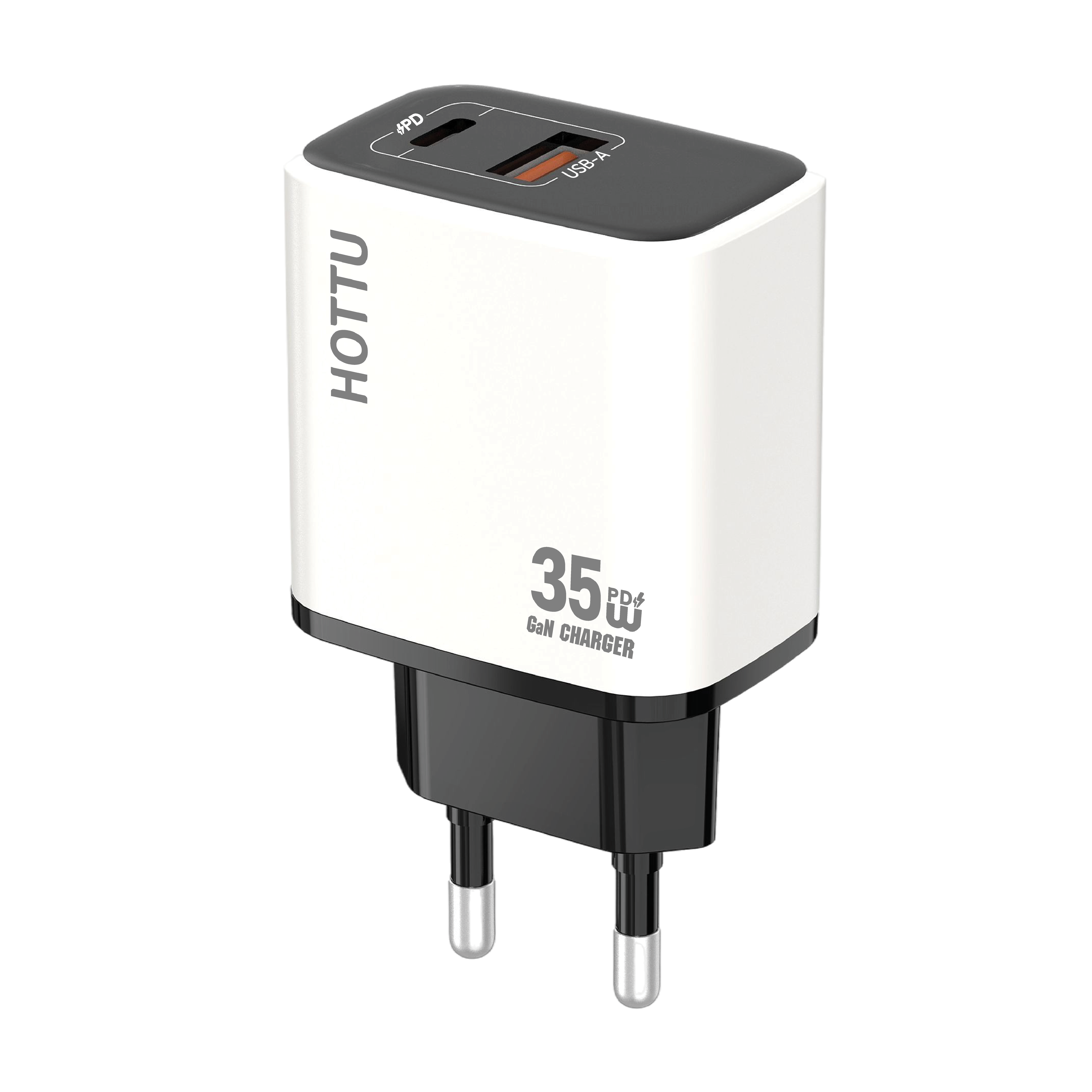 HOTTU FC52 USB-C Power Adapter – 35W Fast Charging & Dual Port Output