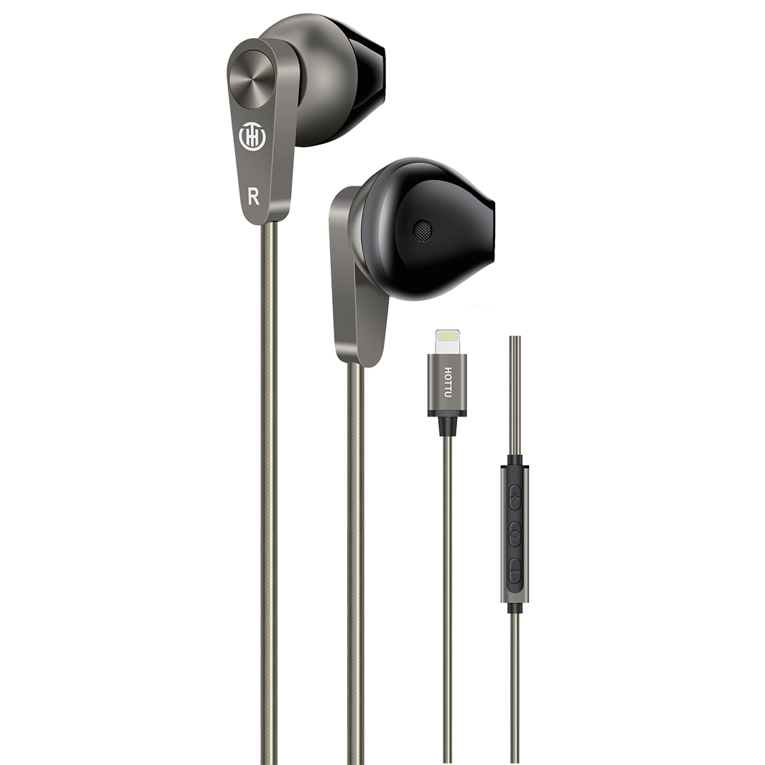 HOTTU HF19 Lightning Wired Stereo Earphones with Microphone & Hi-Fi Sound