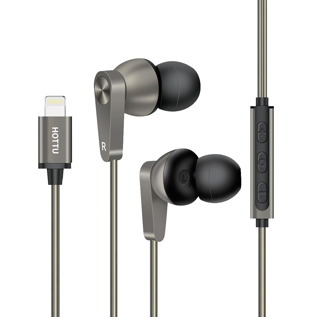 HOTTU HF22 Lightning Wired Stereo Earphones with Microphone & Hi-Fi Sound