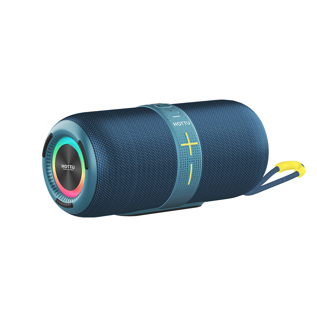 HOTTU BS02 Bluetooth Speaker – IPX5 Waterproof, RGB Light & Powerful Bass