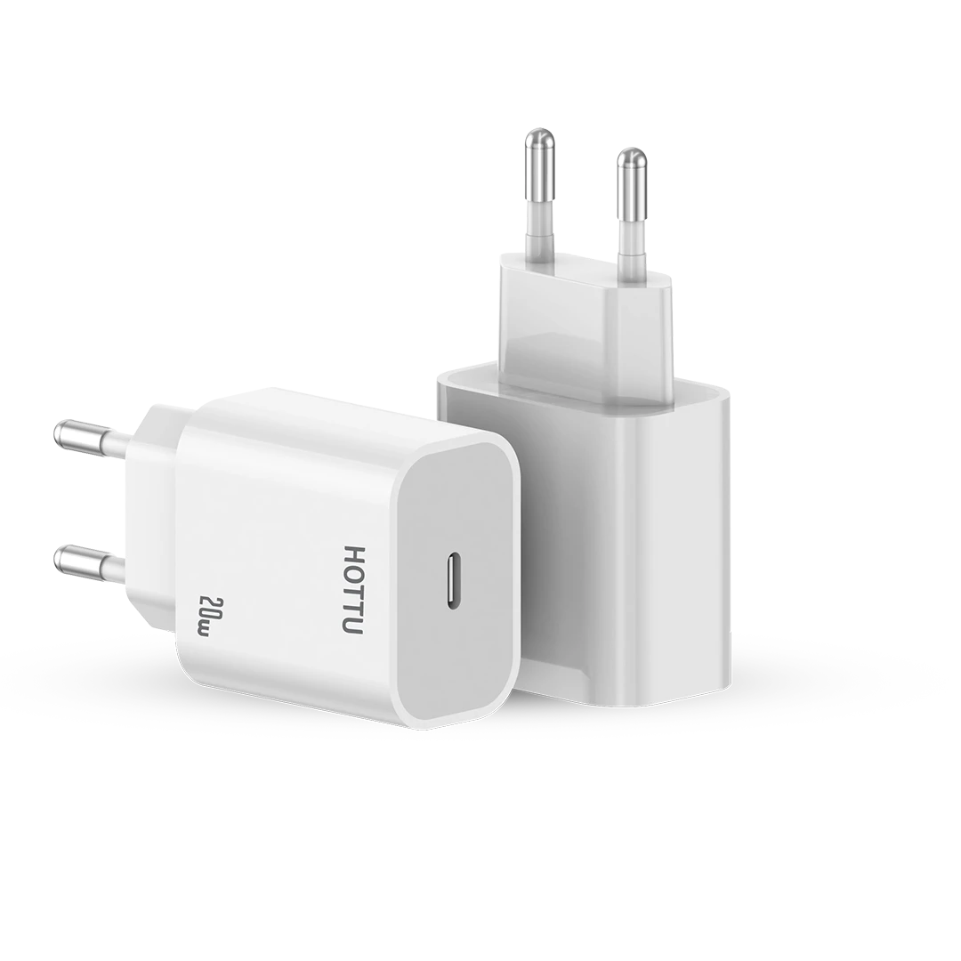 HOTTU FC20 Type-C 20W Power Adapter – Fast Charging Compact Wall Charger