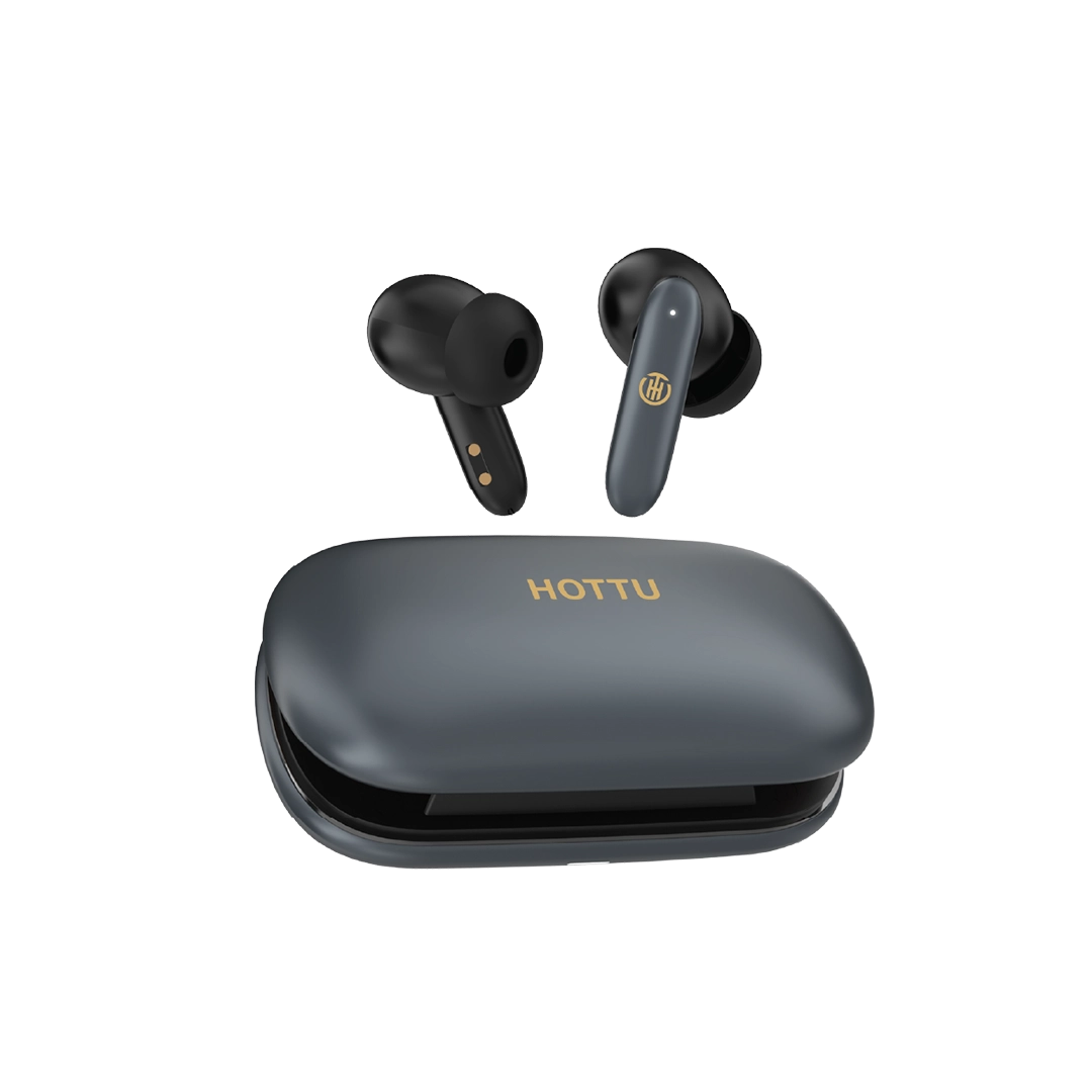 HOTTU TS01 Pocket Buds – Quad Mic ENC, Bluetooth 5.4 & 40 Hours Playtime