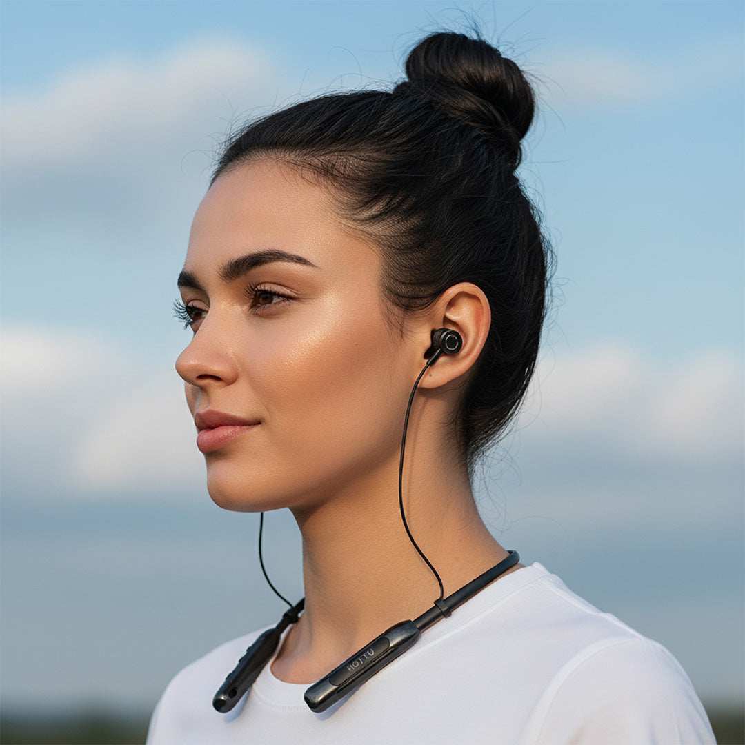 Experience 70 Hours of Non-Stop Music with HOTTU NB12 Bass Xtreme Neckband