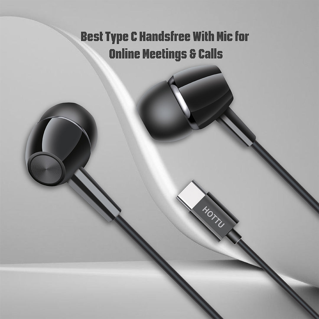 Best Type C Handsfree With Mic for Online Meetings & Calls
