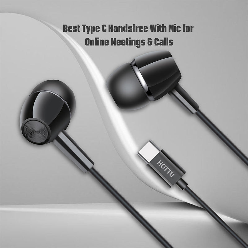 Best Type C Handsfree With Mic for Online Meetings & Calls