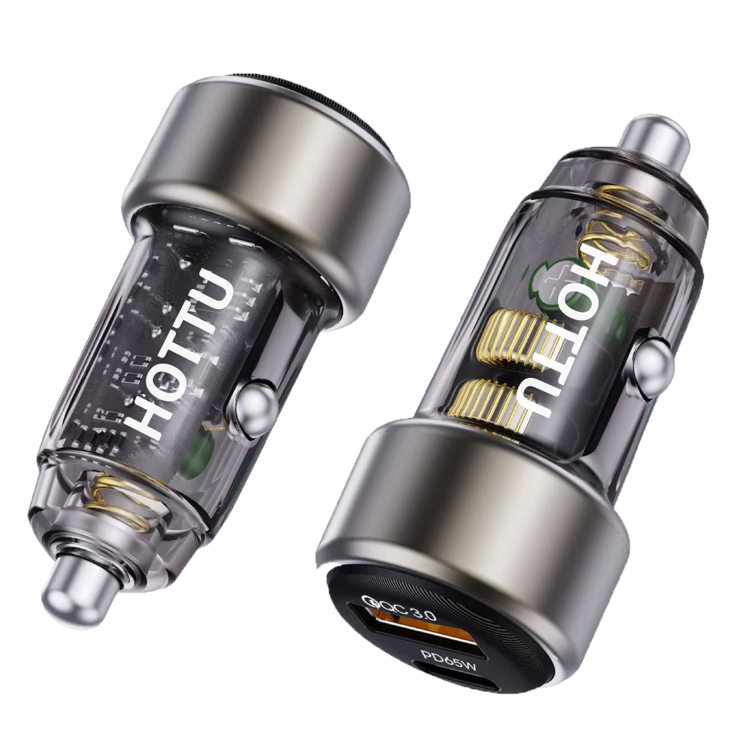 HOTTU CC25 83W Car Charger with PD 65W & QC3.0 Fast Charging