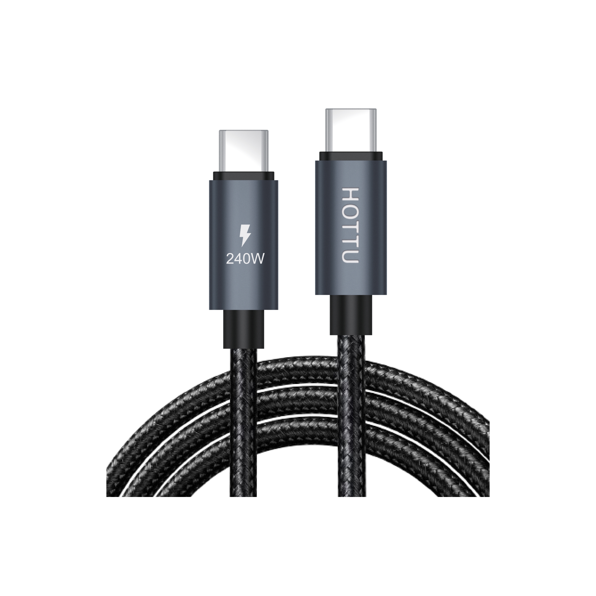 HOTTU CTC24 240W C to C Data Cable (2 Meter) | PD 3.1 Fast Charging Braided Wire