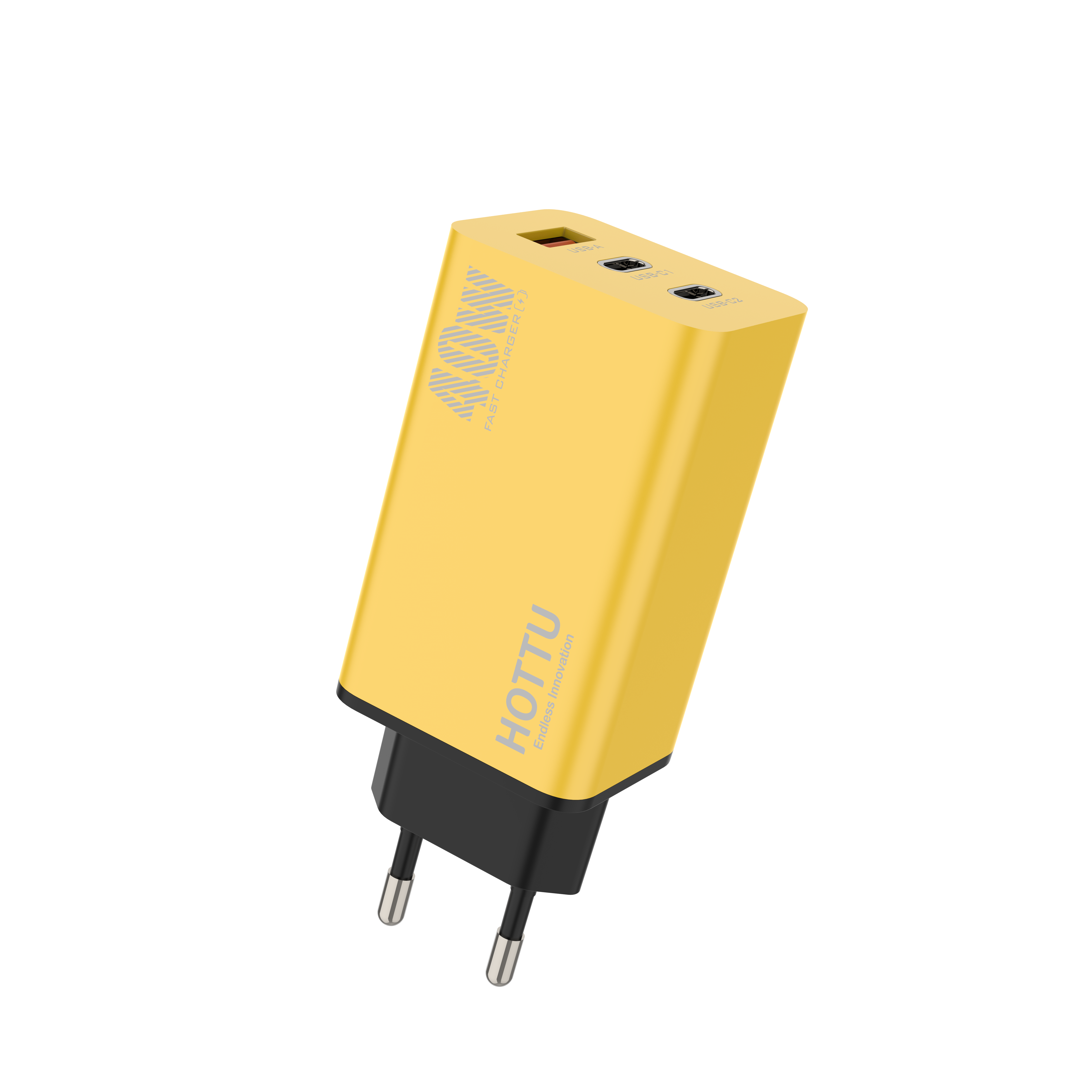 HOTTU FC40 40W Dual USB-PD Fast Mobile Wall Charger - Universal Power Adapter