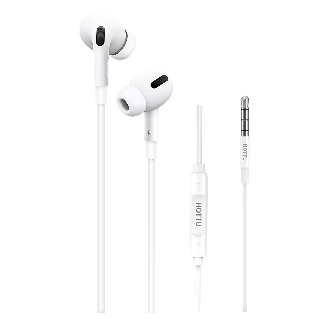 HOTTU HF14 Stereo Wired Earphones – 3.5mm Hi-Fi Sound & Deep Bass