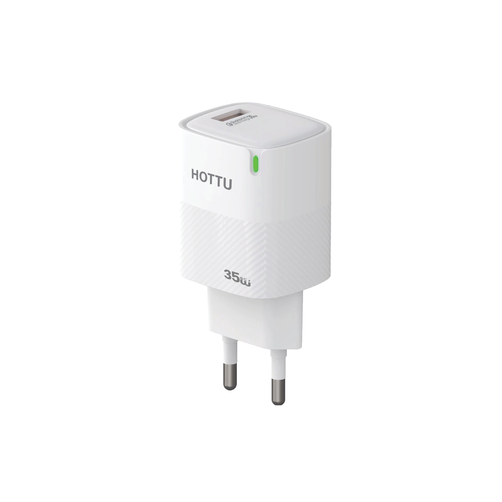 HOTTU FC30 35W Fast Mobile Wall Charger - Single USB-C Port, Qualcomm QC3.0, Universal Compatibility