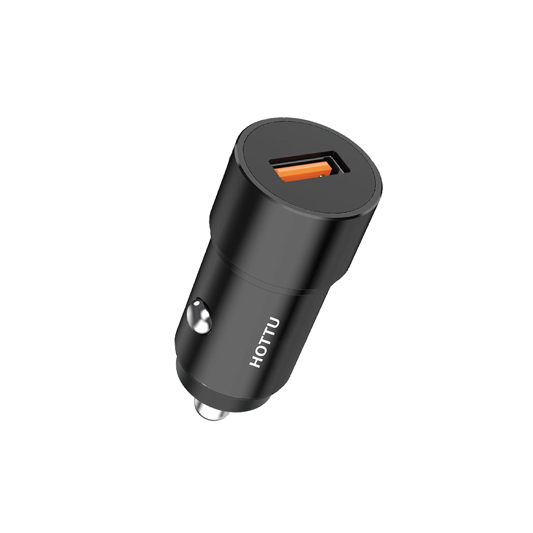 HOTTU CC06 Car Charger – 18W Fast Charging, Qualcomm 3.0 & Metal Body